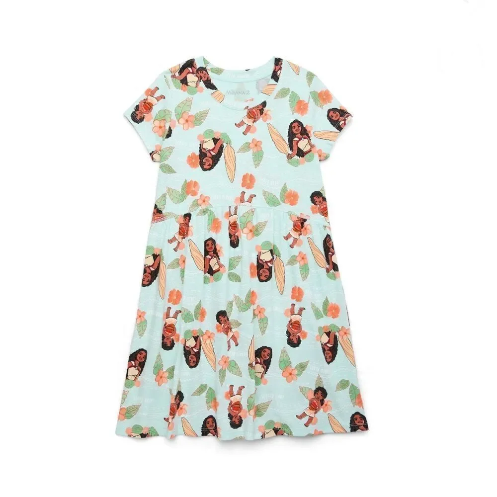 Girls Disney Moana 2 Casual Dress Size M